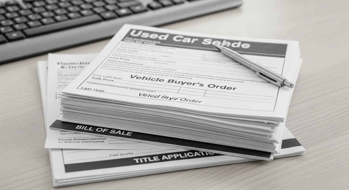 중고차 판매자 서류