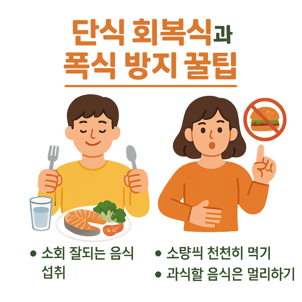 단식 회복식과 폭식 방지 꿀팁