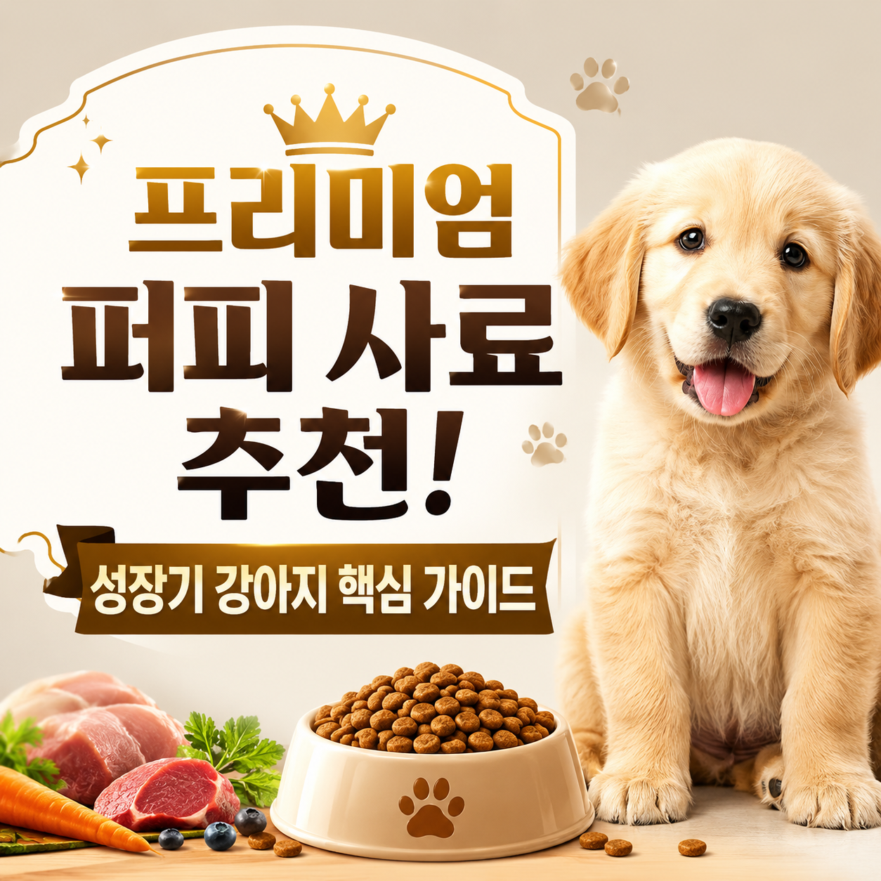 프리미엄 퍼피 사료