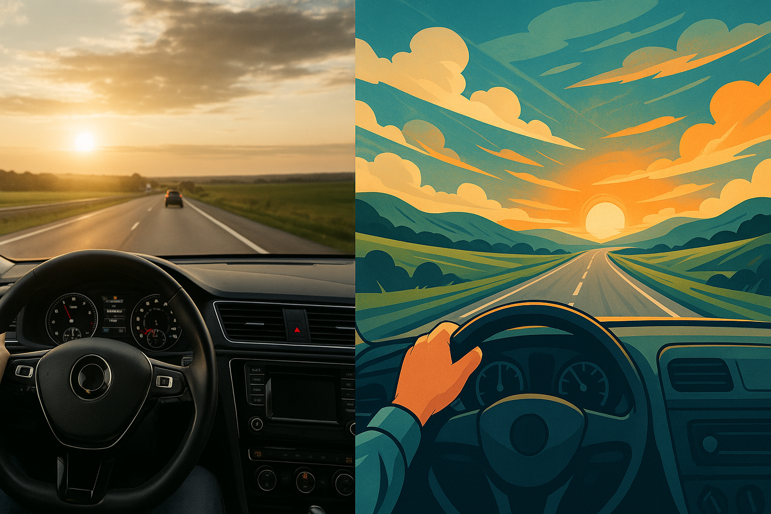 자동차를 자유롭게 모는 꿈