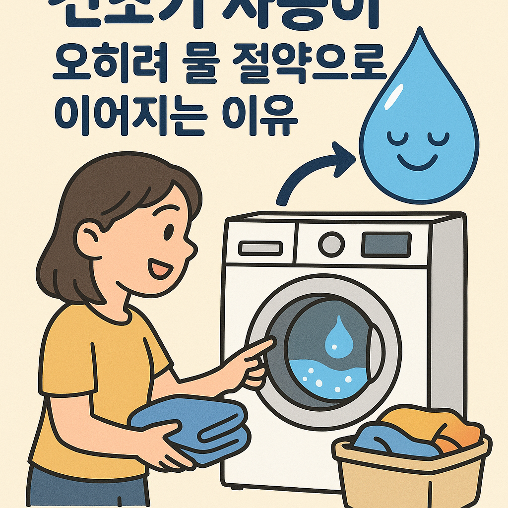 건조기 사용이 오히려 물 절약으로 이어지는 이유