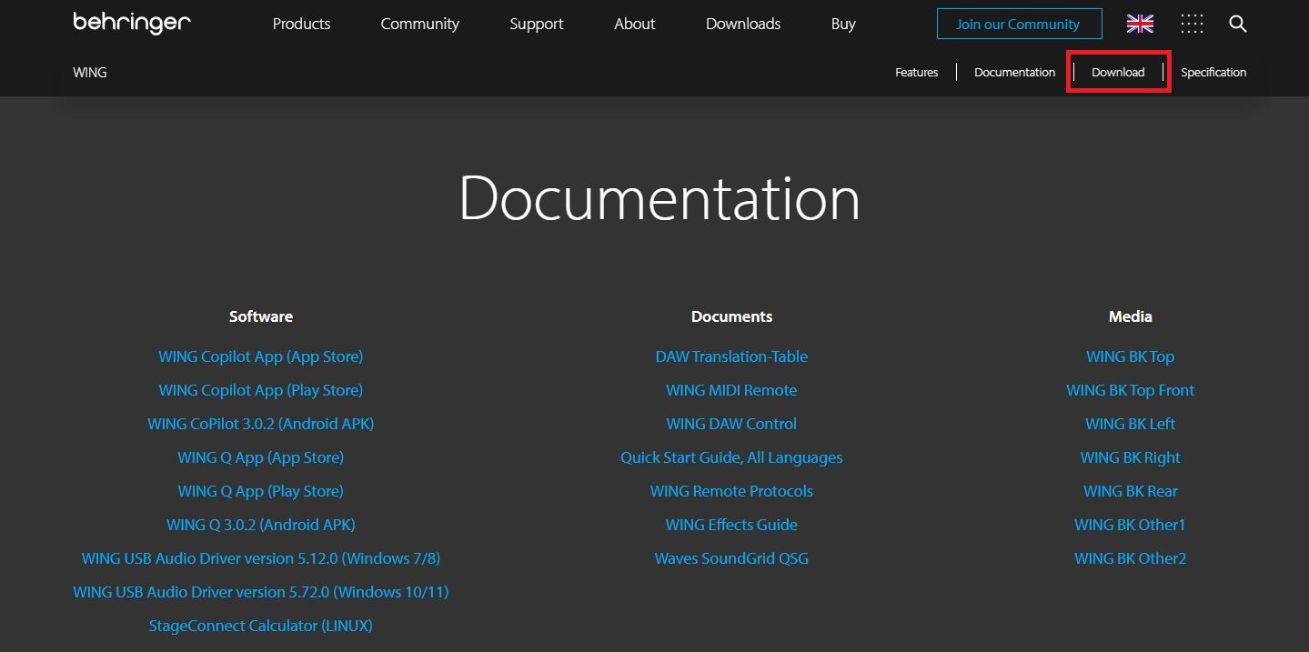베링거 WING BK 페이지