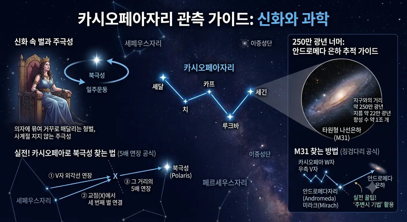 카시오페아자리 관측 가이드