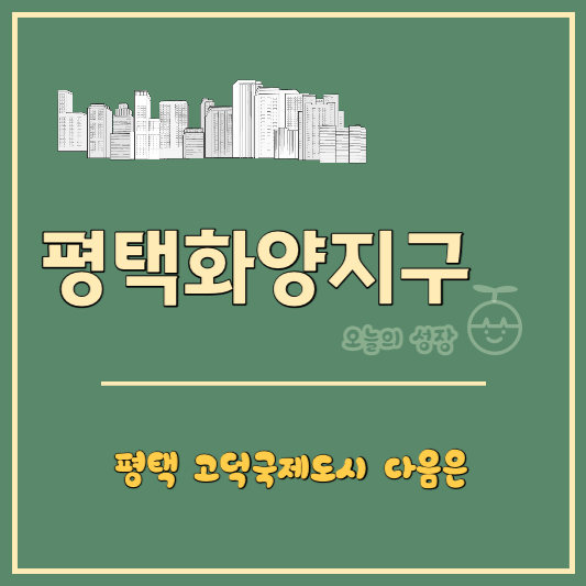 평택 화양지구는 대규모 브랜드 아파트들이 들어서며 개발이 진행되고 있다.