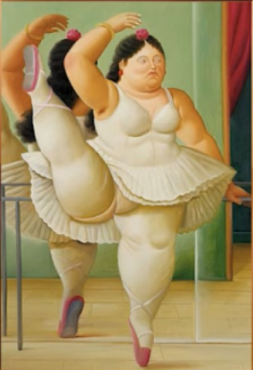 Ballerina on the Bar by Botero