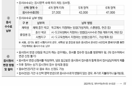 2025 수능 원서 접수