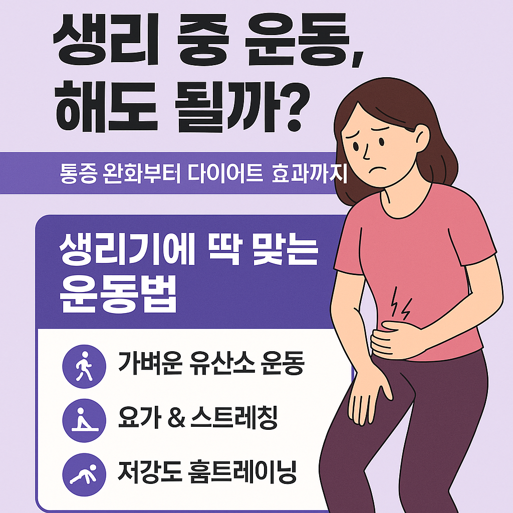 생리 중 운동, 해도 될까? 통증 완화부터 다이어트 효과까지! 생리기에 딱 맞는 운동법