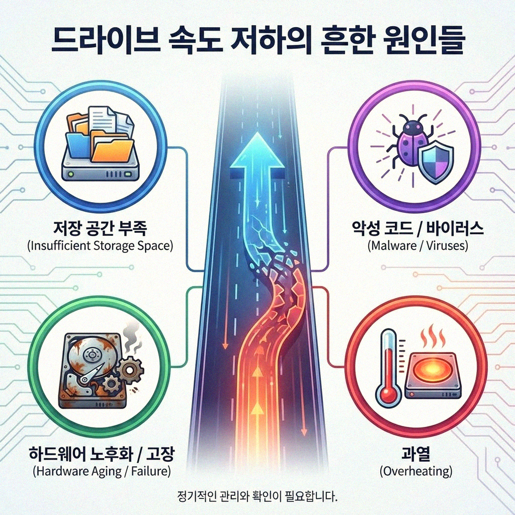 내 컴퓨터 특정 드라이브만 느릴 때 원인과 해결 방법
