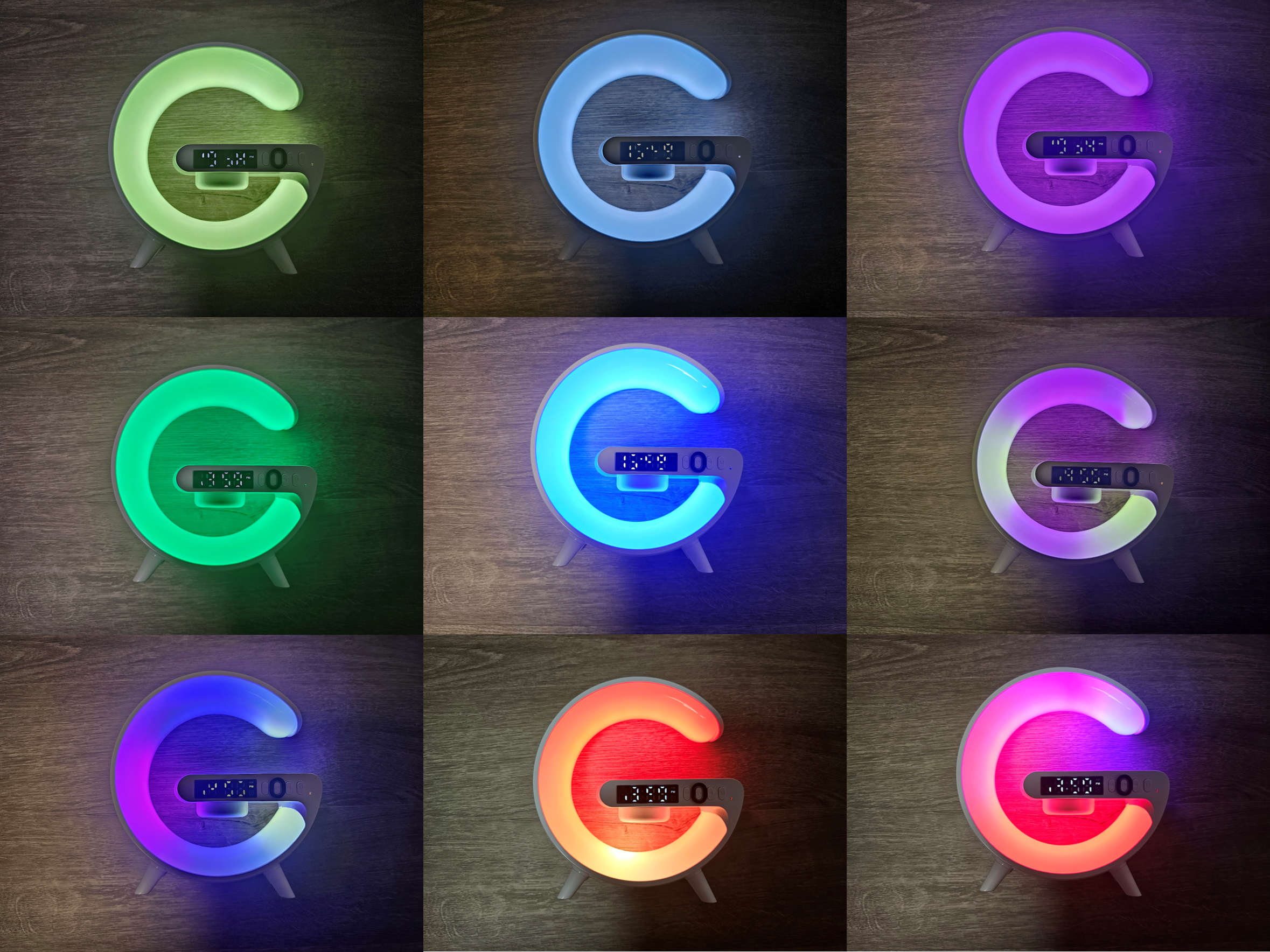 TEMU 조명등, 탁상시계, 충전기