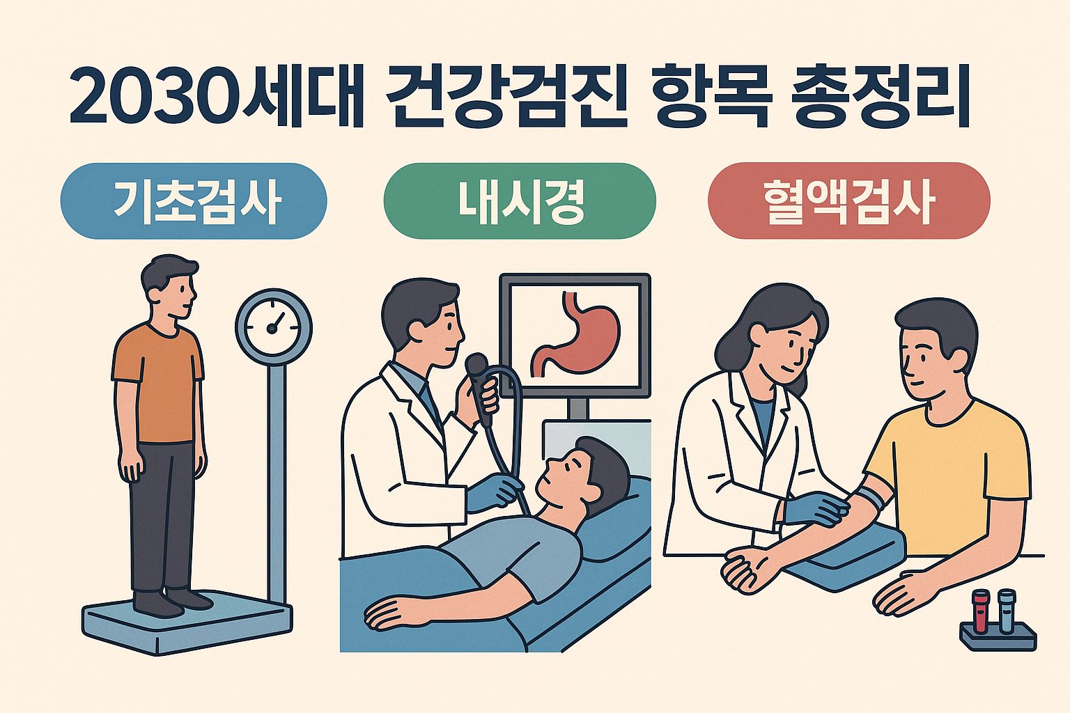 2030세대 건강검진 항목 총정리