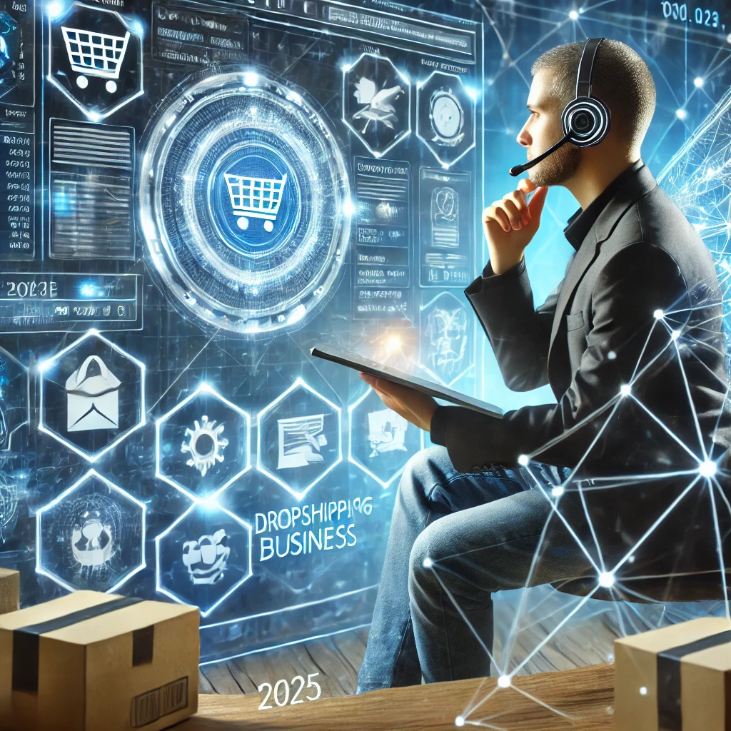AI 기반으로 제품 주문과 공급망을 관리하는 드롭쉬핑 사업가
