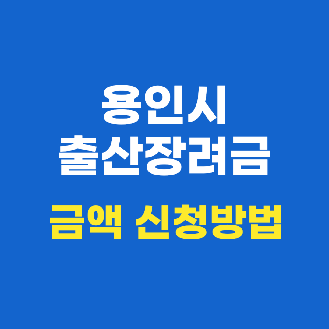 2025 용인시 출산지원금 임신지원금 (최대 300만원)