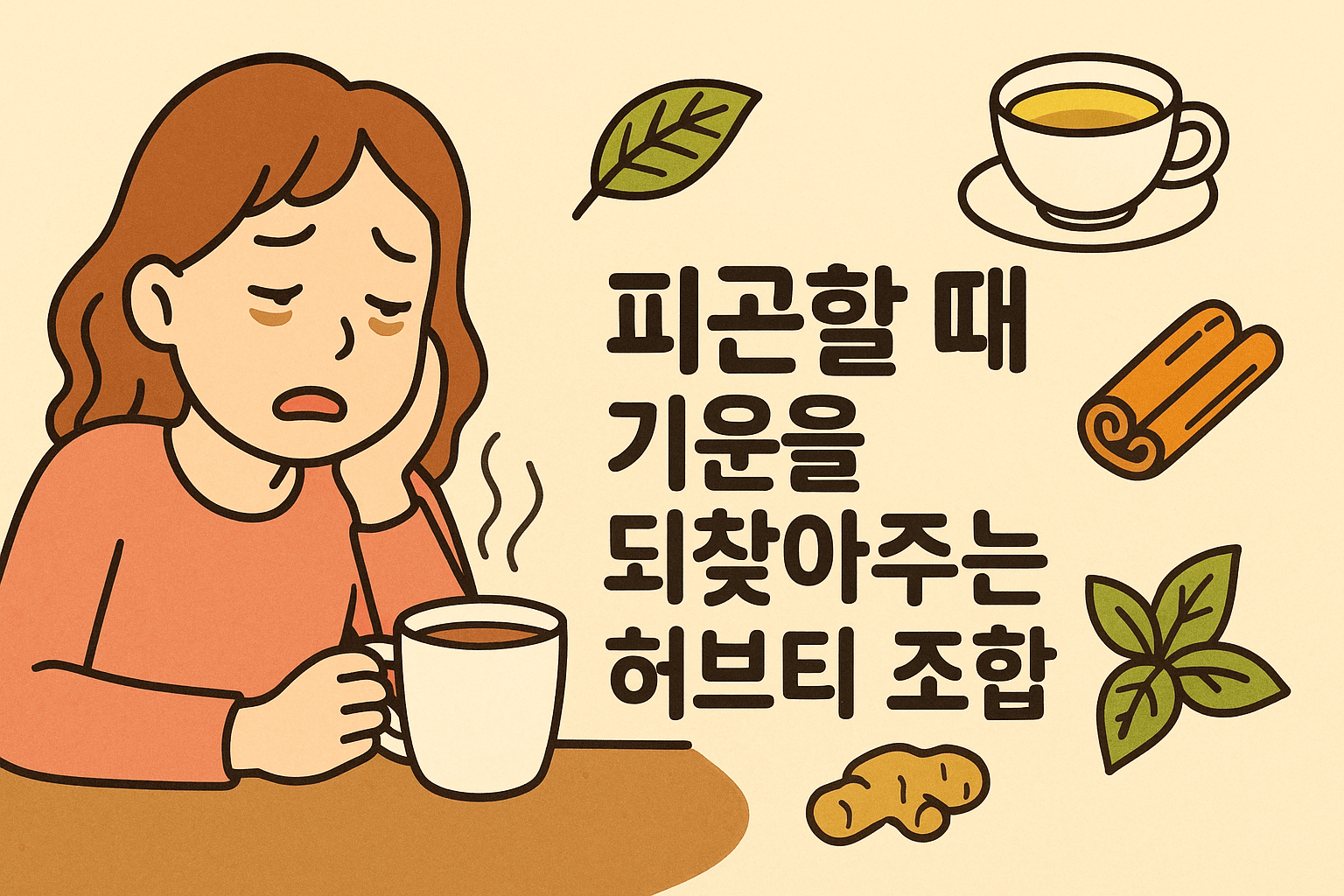 피곤한 날 기운 살리는 허브티 조합 5가지