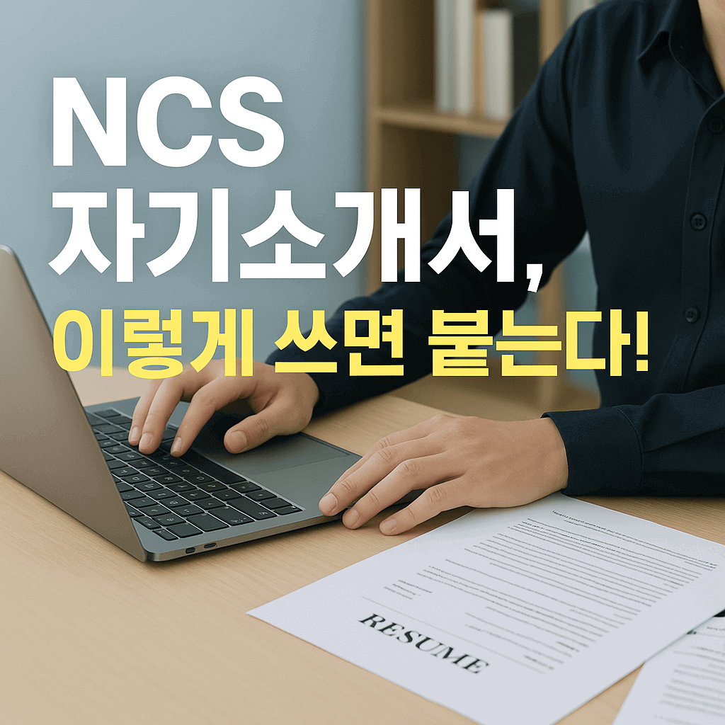 NCS 자기소개서, 이렇게 쓰면 붙는다!