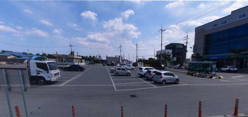 여유로운 후포해수욕장 주차장