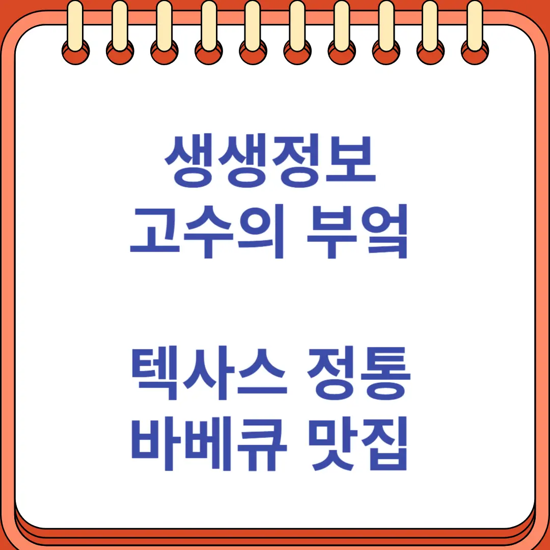 생생정보 고수의 부엌 텍사스 바베큐