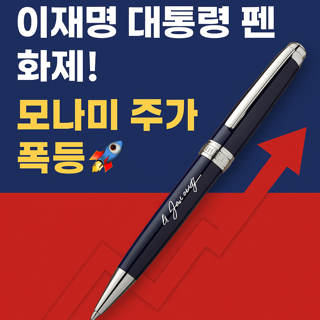 이재명 대통령 펜 화제에 모나미 주가급등