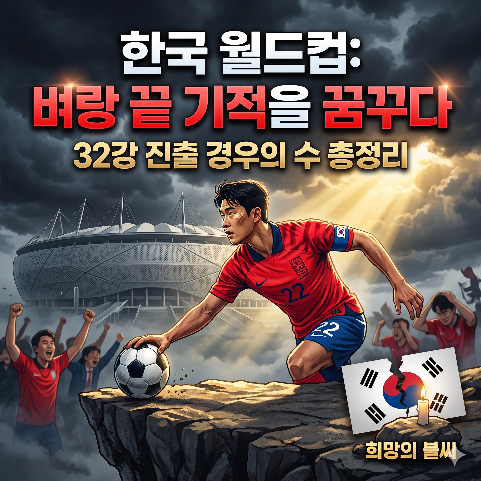 2026 북중미 월드컵 대한민국 조별리그 결과와 32강 진출 경우의 수 총정리