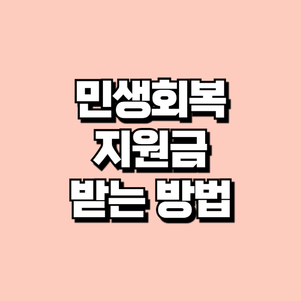 민생회복지원금