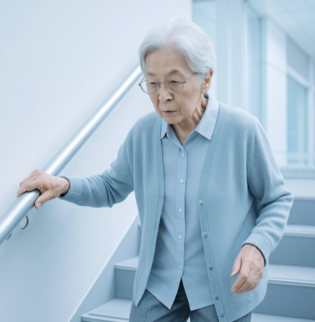 술 취한 듯 비틀거리는 걸음걸이