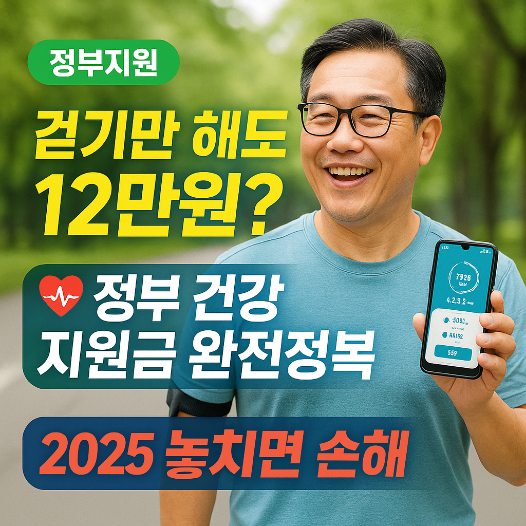 2025 건강생활실천지원금제, 12만원 놓치지 않는 법 (출처 : 정책브리핑)