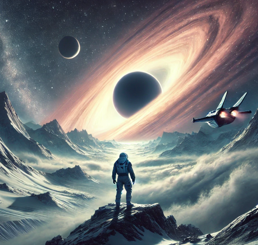 영화 인터스텔라 관련 AI 이미지 첨부