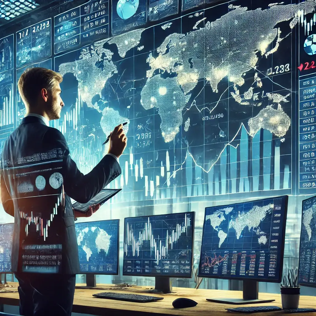 해외주식시장을-분석하는-남성