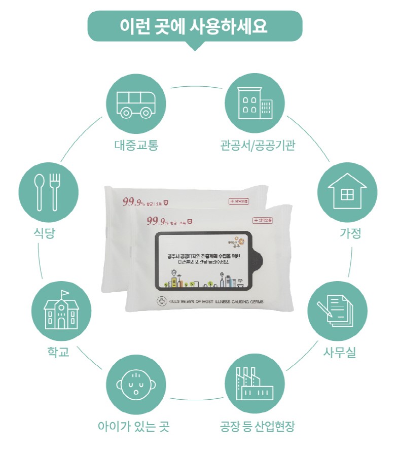 손소독티슈 손소독물티슈