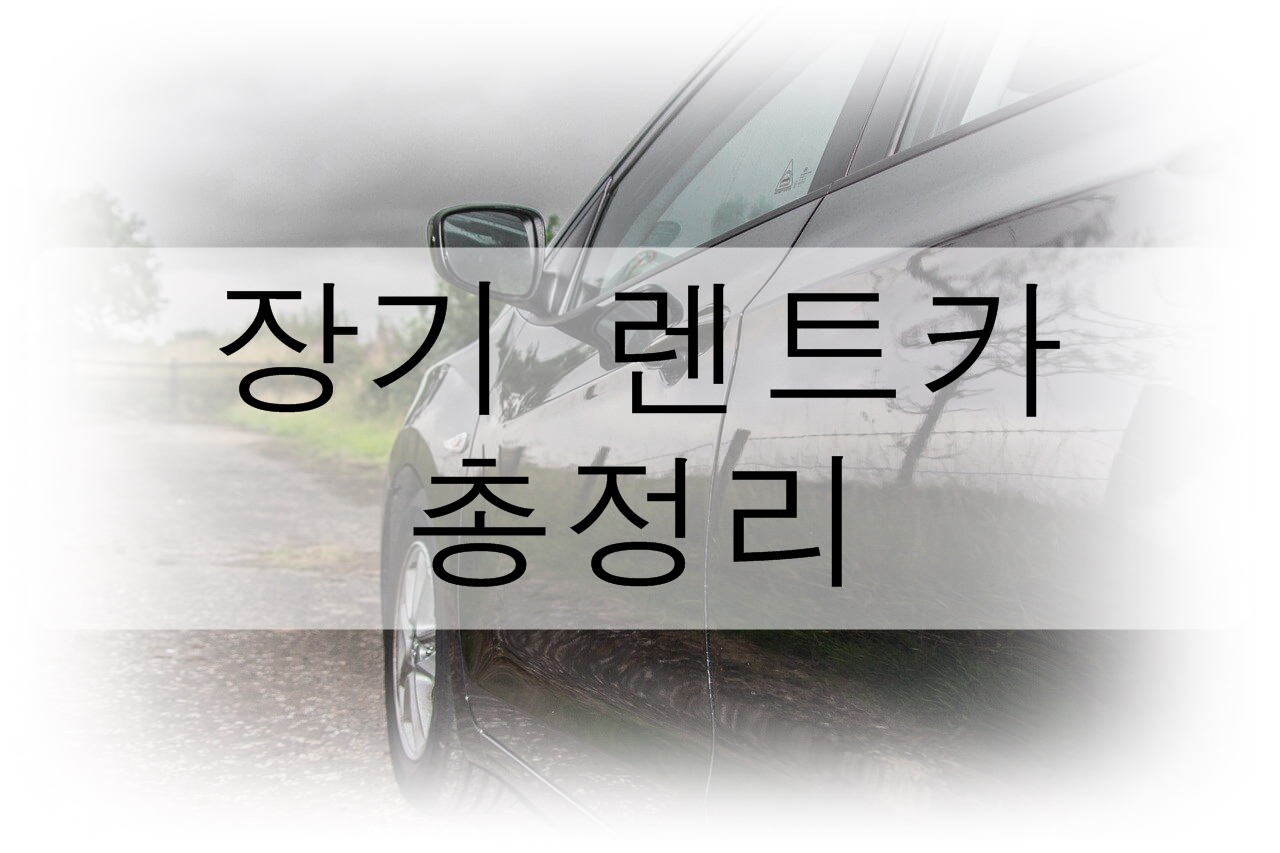 장기 렌트카 총정리(장점과 단점, 비용, 절약 방법)