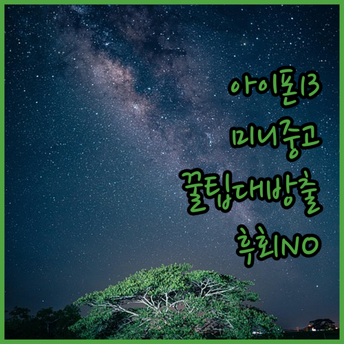 아이폰13미니 중고폰 구매 가이드 후