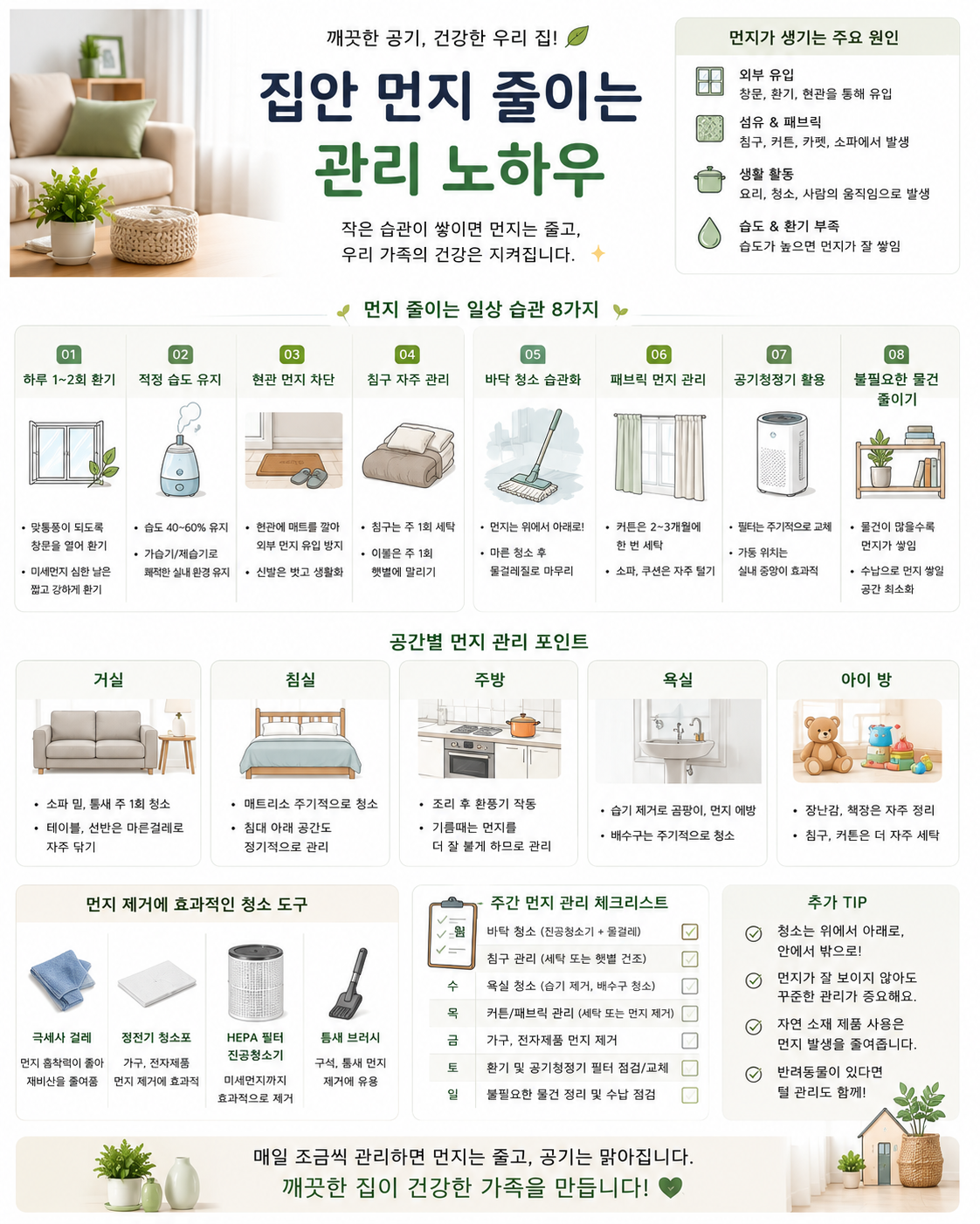 집안 먼지 줄이는 관리 노하우 관련 사진