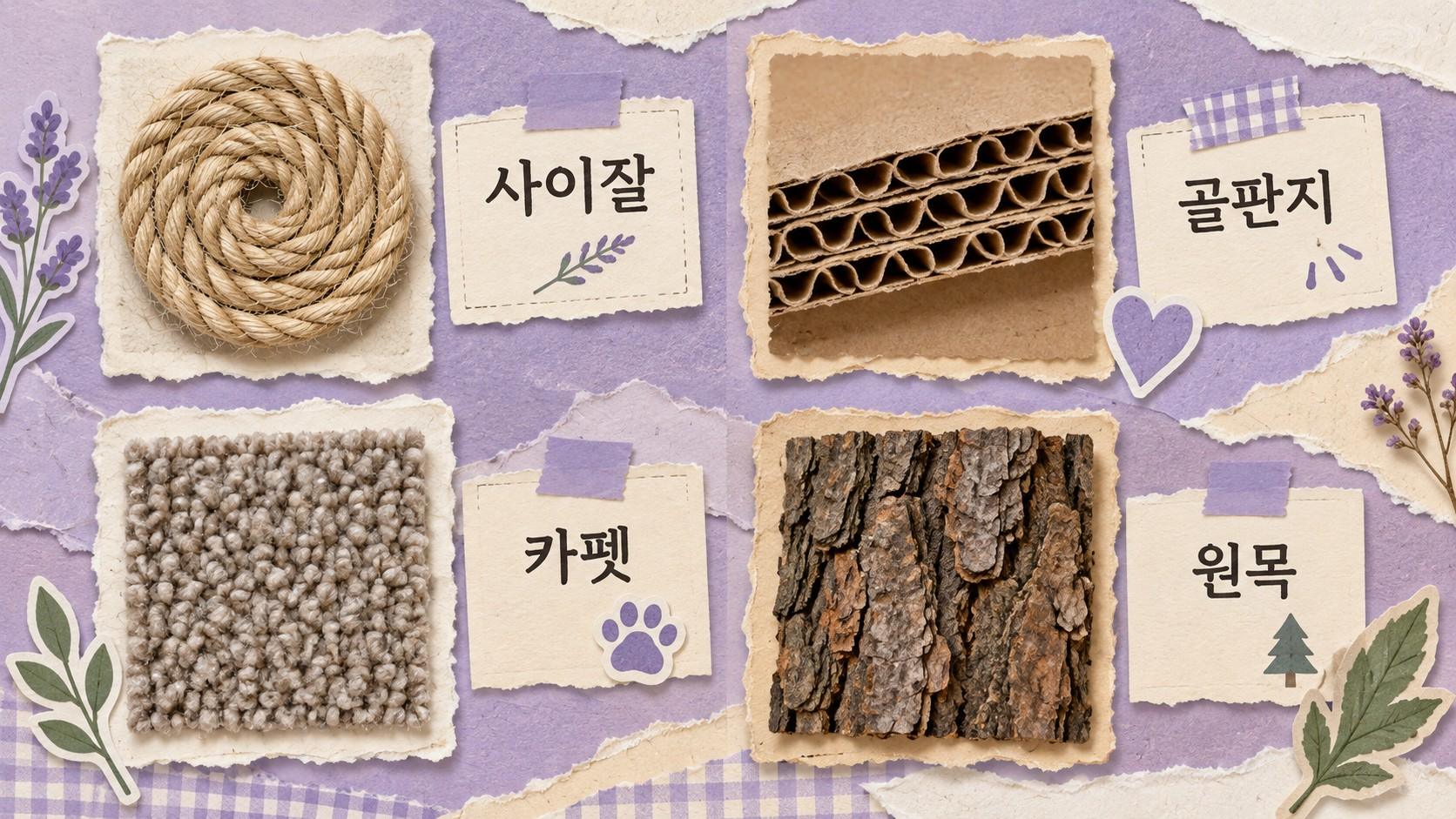 소재별 스크래처 네 가지