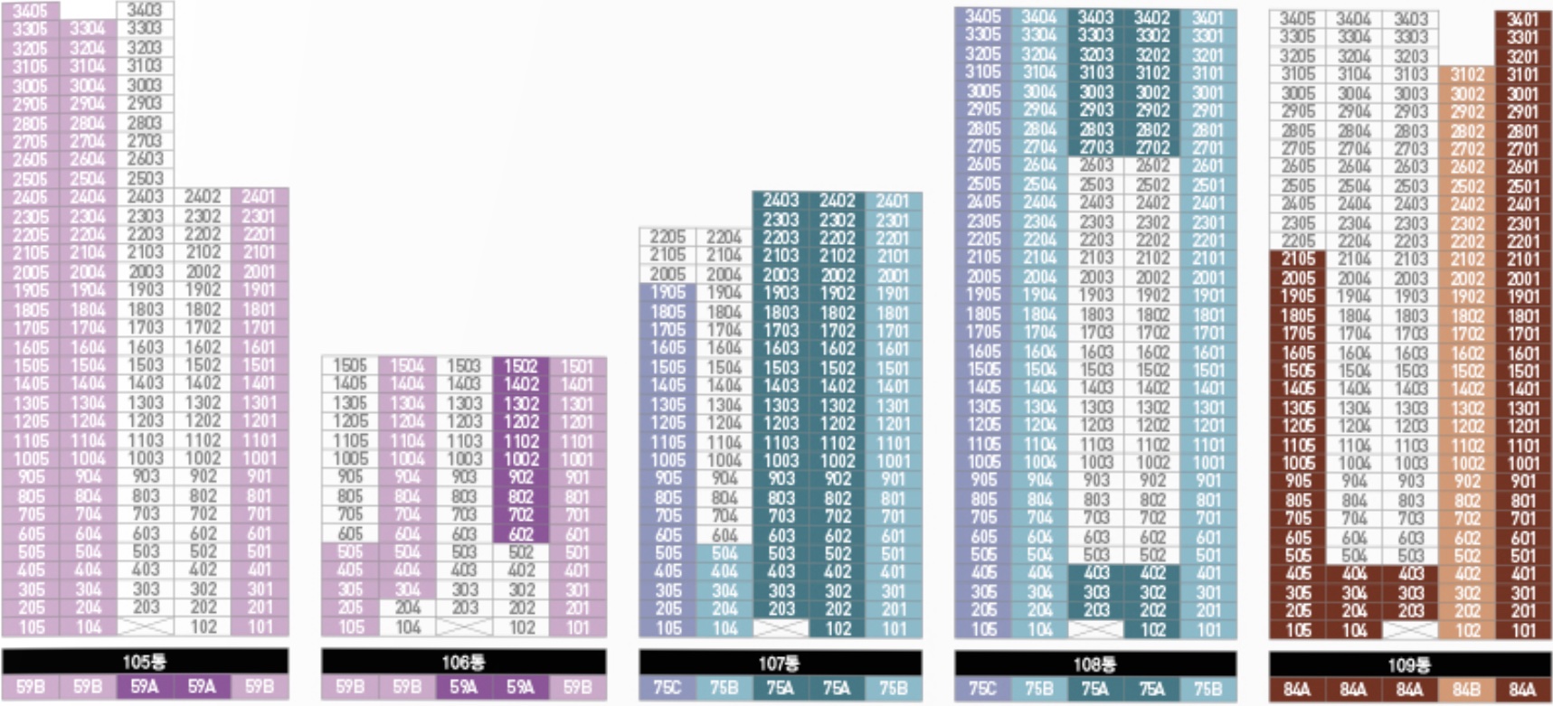두산위브더제니스오션시티-동호수표2