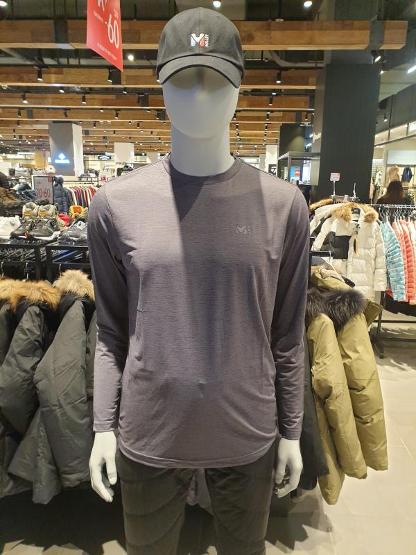 MILLET 밀레 남성 쿨 냉감 여름 긴팔 등산 골프 레저 UV차단 일상복 티셔츠