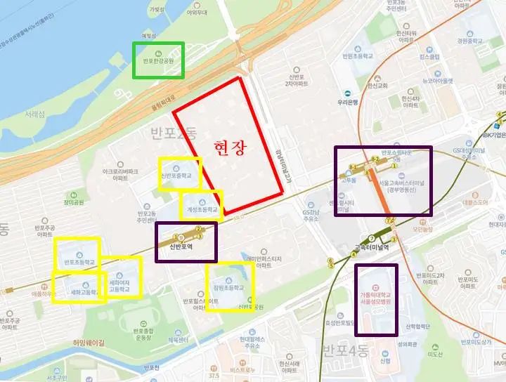 래미안원베일리-입지
