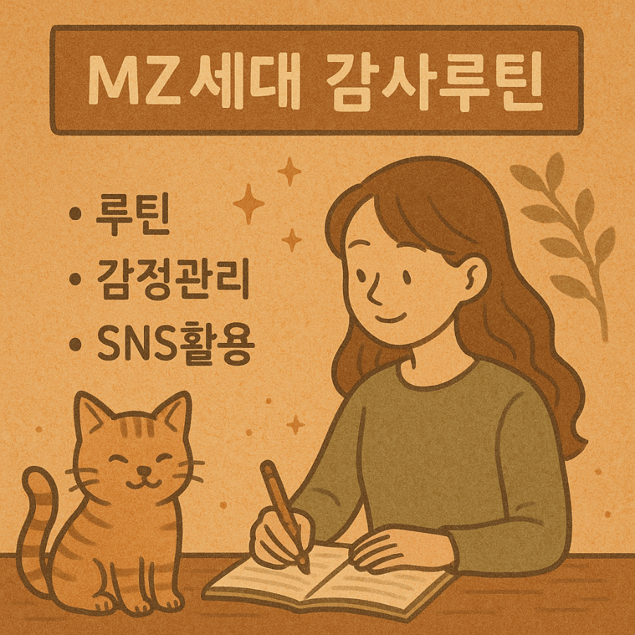 MZ세대 감사루틴