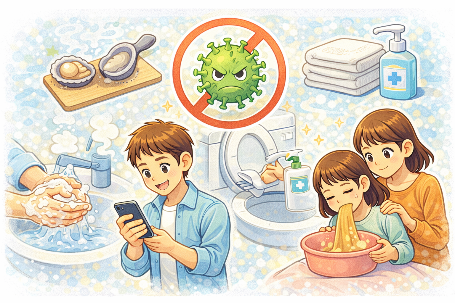 노로바이러스 예방 최신 생활 가이드