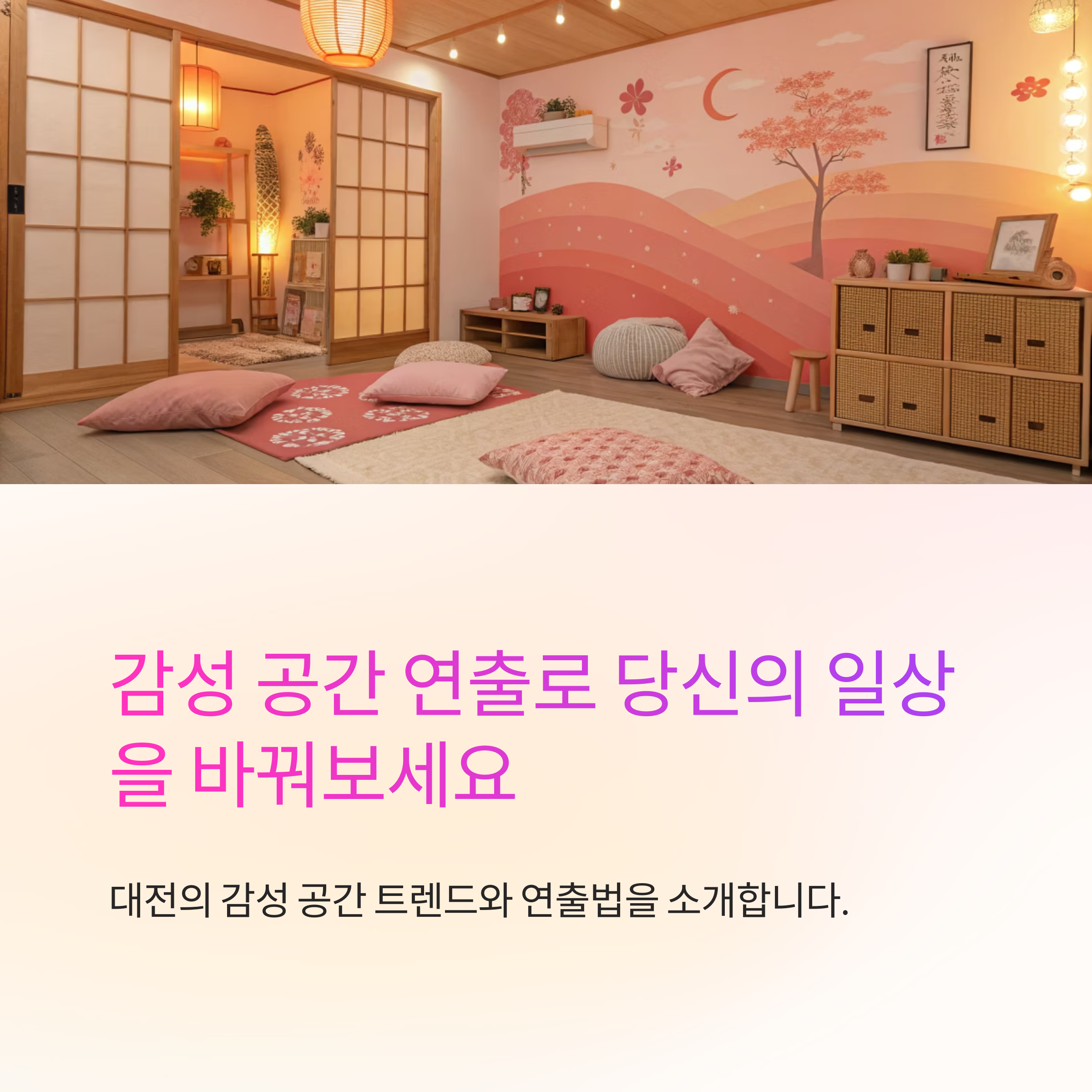 대전 감성 공간 연출법 가이드