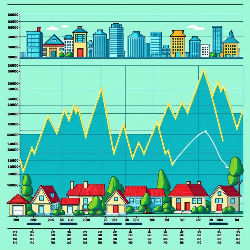 부동산 투자 그래프 - 부동산 시장의 변화를 보여주는 그래프.
