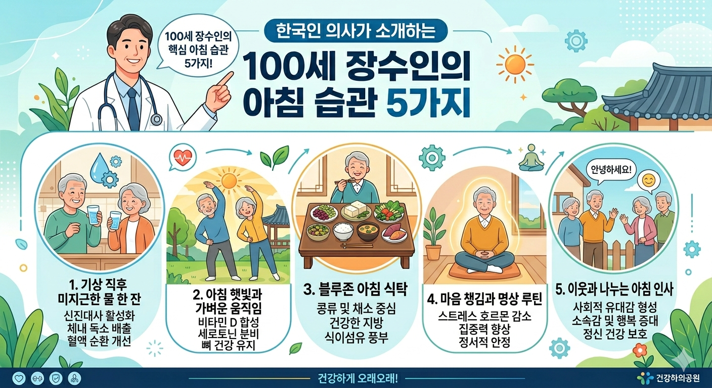 100세 장수인의 아침 습관 5가지