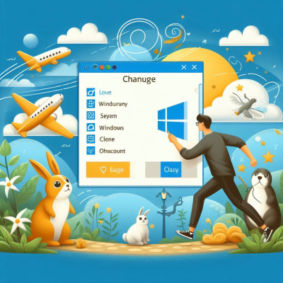 배경에 이모티콘들이 흩어져 있는 윈도우 계정 변경 화면