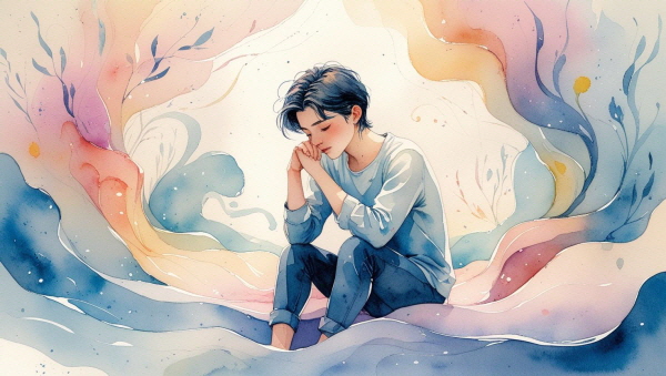 INFP는 깊고 섬세한 내면을 가진 성격 유형으로, 감정의 세계에서 풍부하게 살아갑니다에 관한 그림