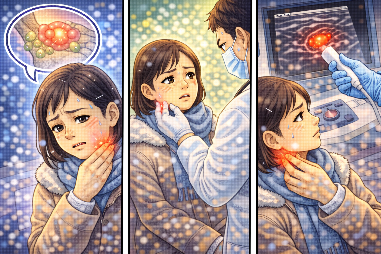 겨울철 림프절 멍울, 무조건 검사해야 할까? 관련 사진