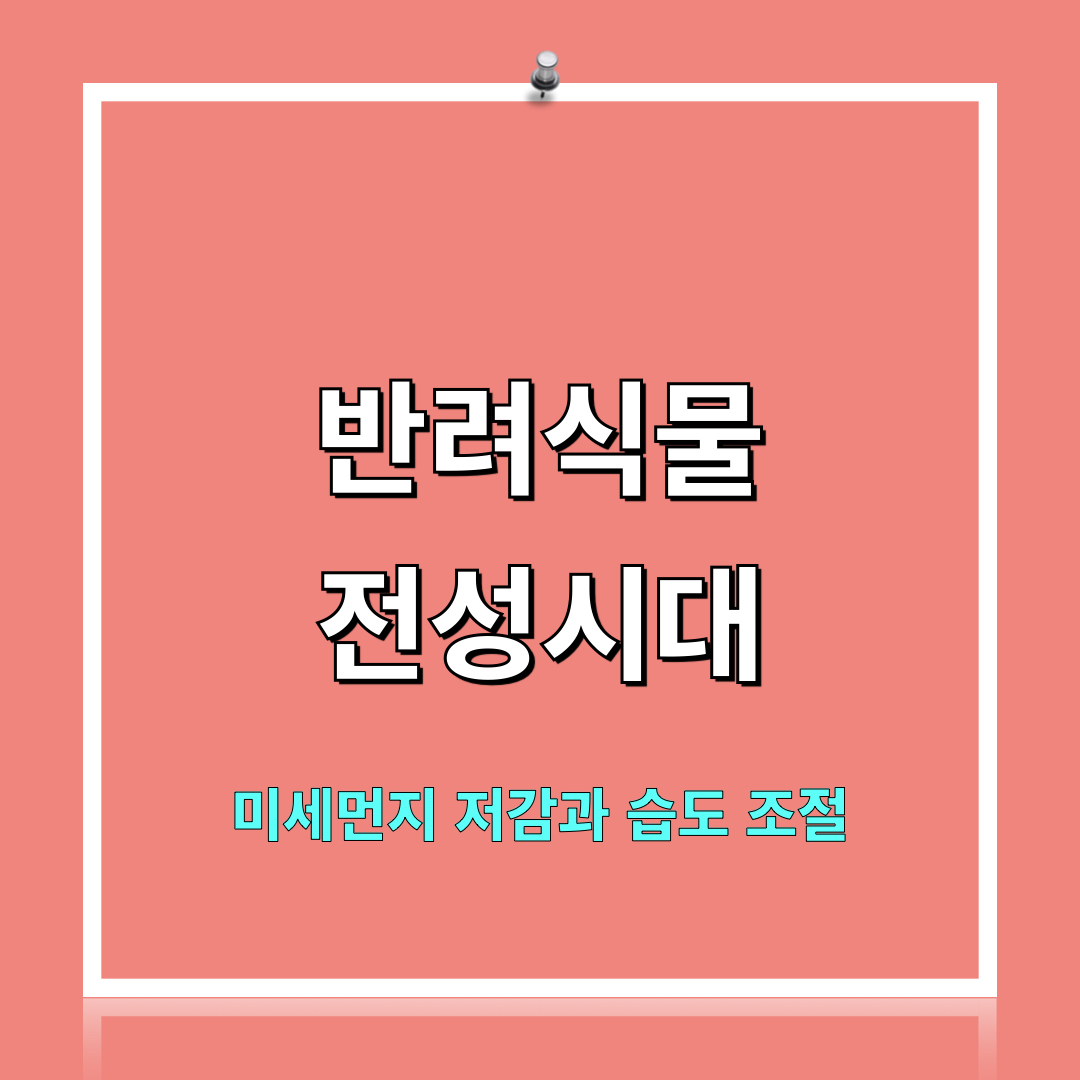 반려식물_미세먼지저감_습도조절_효과