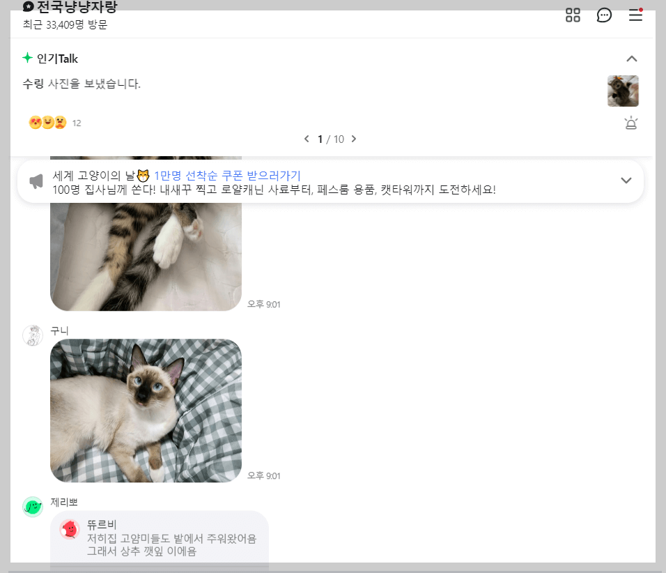 고양이의 날 냥냥자랑 대회