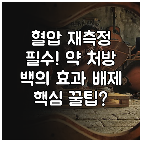 혈압 백의 효과 배제 다이어트 약 처..