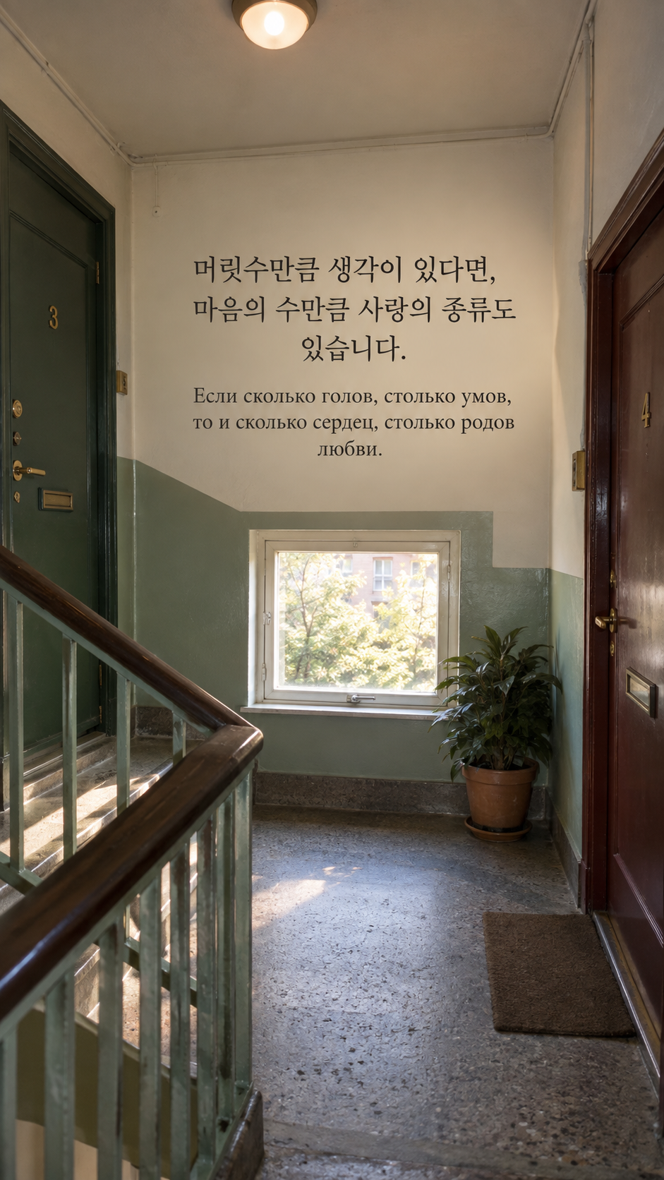 사랑을 한 가지 모양에 가두지 않기 — 서로 다른 문이 놓인 생활 공간