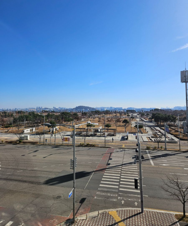 찜질방 야외 배경