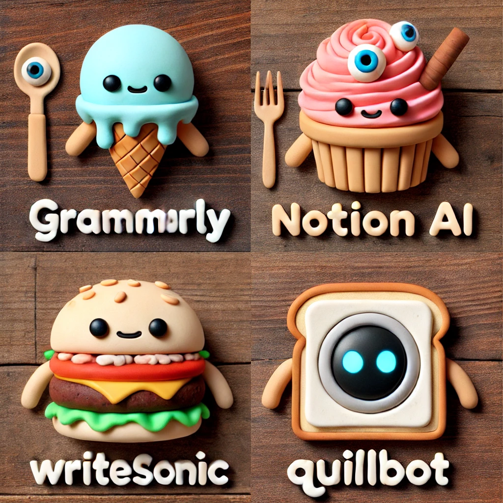 Grammarly-Notion AI-Writesonic-QuillBot
