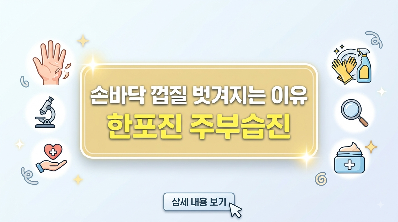 손바닥 껍질 벗겨지는 이유